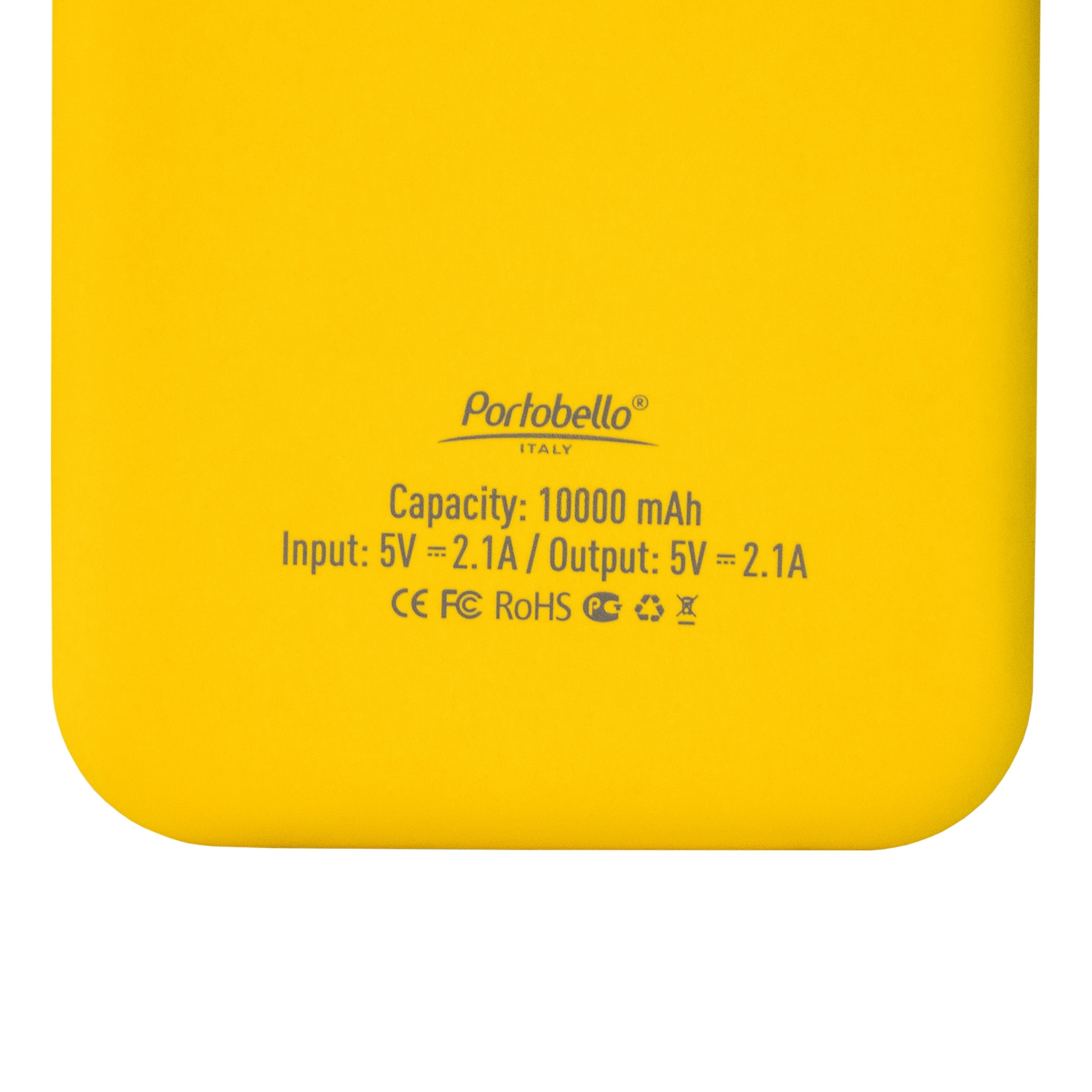 Внешний аккумулятор с подсветкой Luce Lemoni 10000 mAh, желтый, желтый