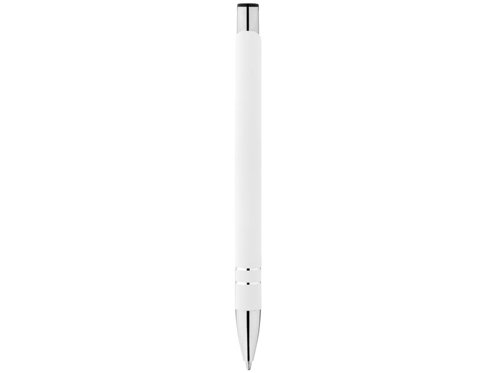 Ручка металлическая шариковая «Cork», белый, алюминий, резина