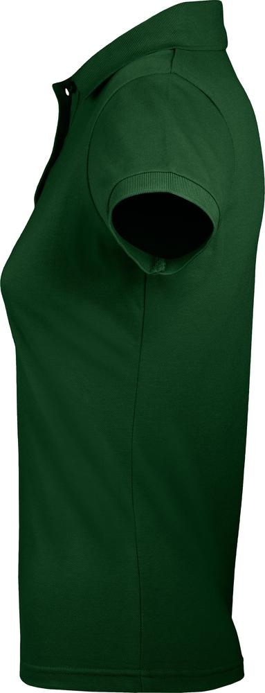 Рубашка поло женская Prime Women 200 темно-зеленая, зеленый, полиэстер 65%; хлопок 35%, плотность 200 г/м²; пике