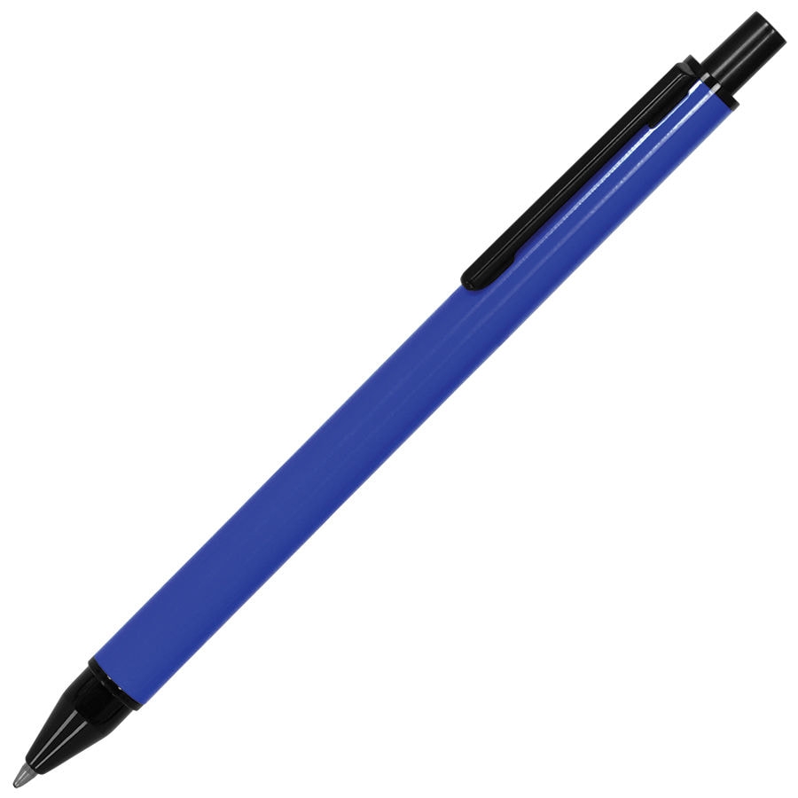 IMPRESS, ручка шариковая, синий/черный, металл  , синий, черный, металл
