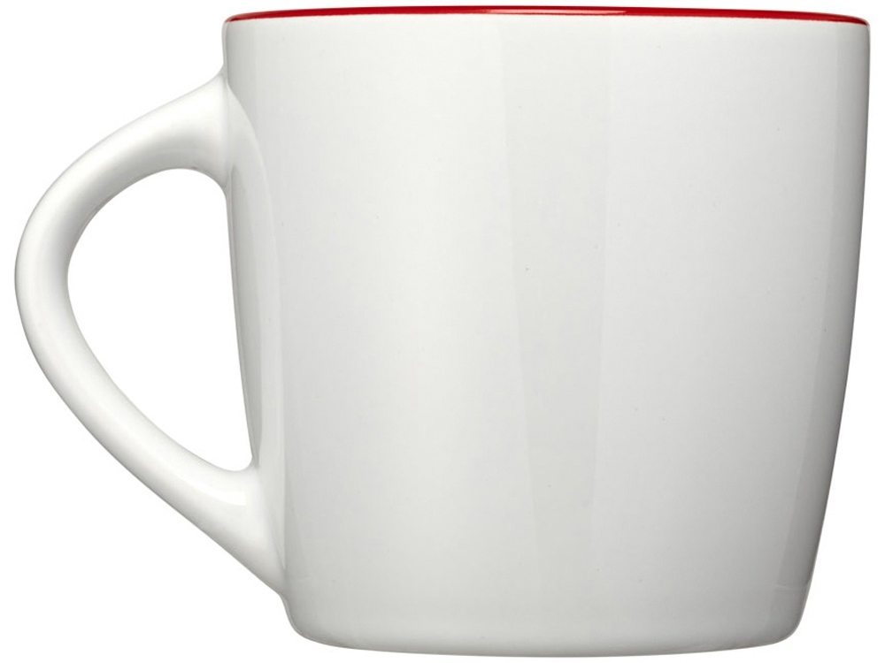 Керамическая чашка «Aztec», белый, красный, керамика