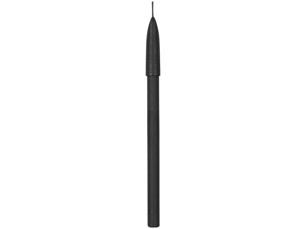 Ручка из переработанной бумаги с колпачком "Recycled", черный, бумага