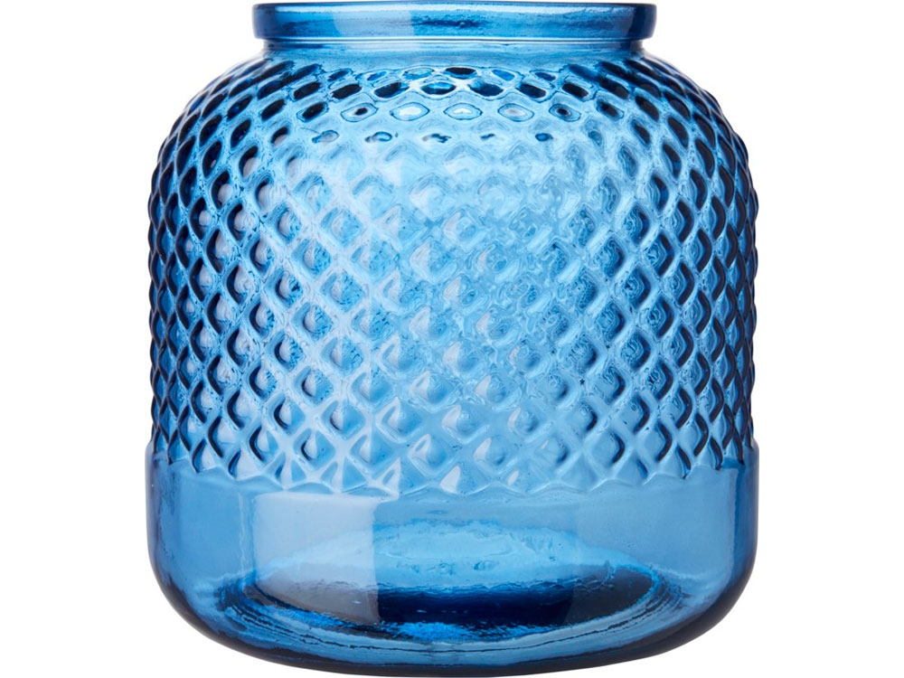 Подсвечник «Estar» из переработанного стекла, синий, стекло