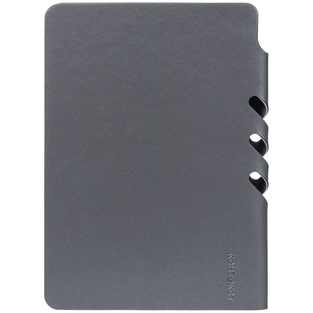 Ежедневник Flexpen Mini, недатированный, серый, серый, кожзам, soft touch