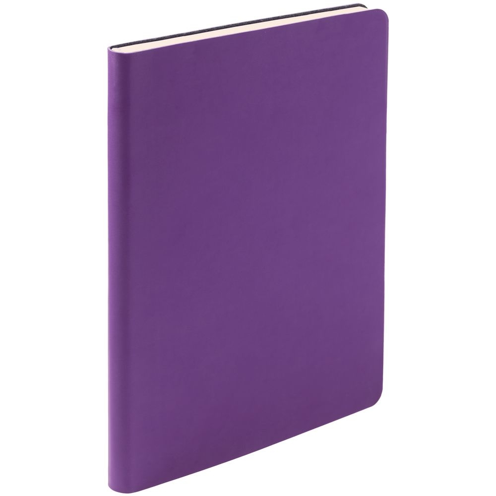 Ежедневник Flex Shall, недатированный, фиолетовый, фиолетовый, искусственная кожа; покрытие софт-тач