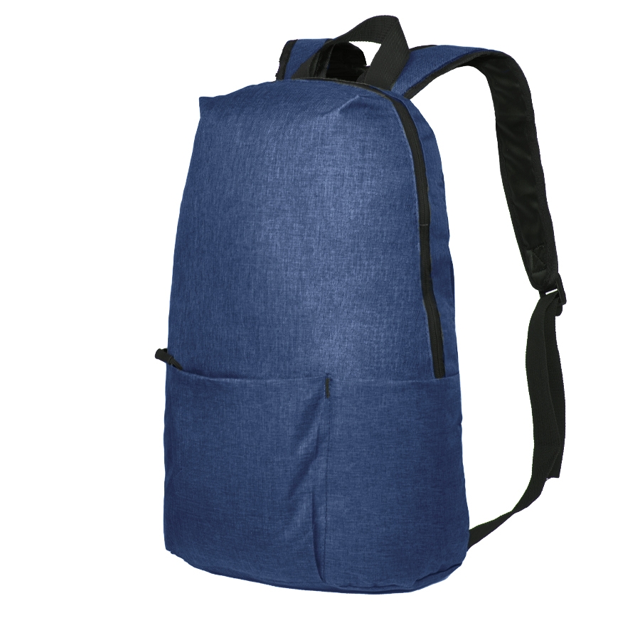 Рюкзак BASIC, синий меланж, 27x40x14 см, oxford 300D, синий, oxford 300d, 100% полиэстр