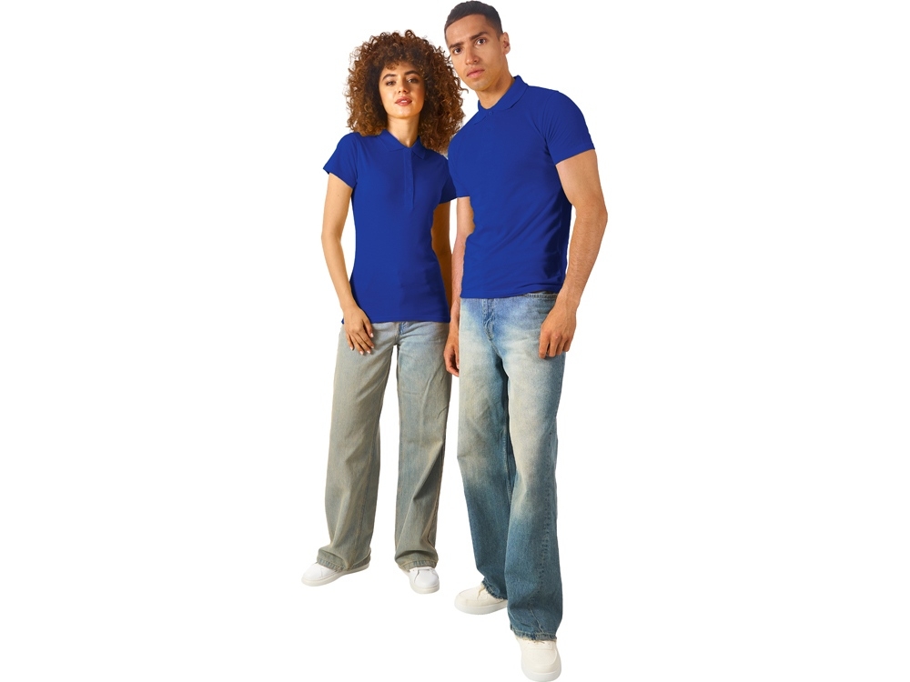 Рубашка поло «First 2.0» женская, синий, хлопок