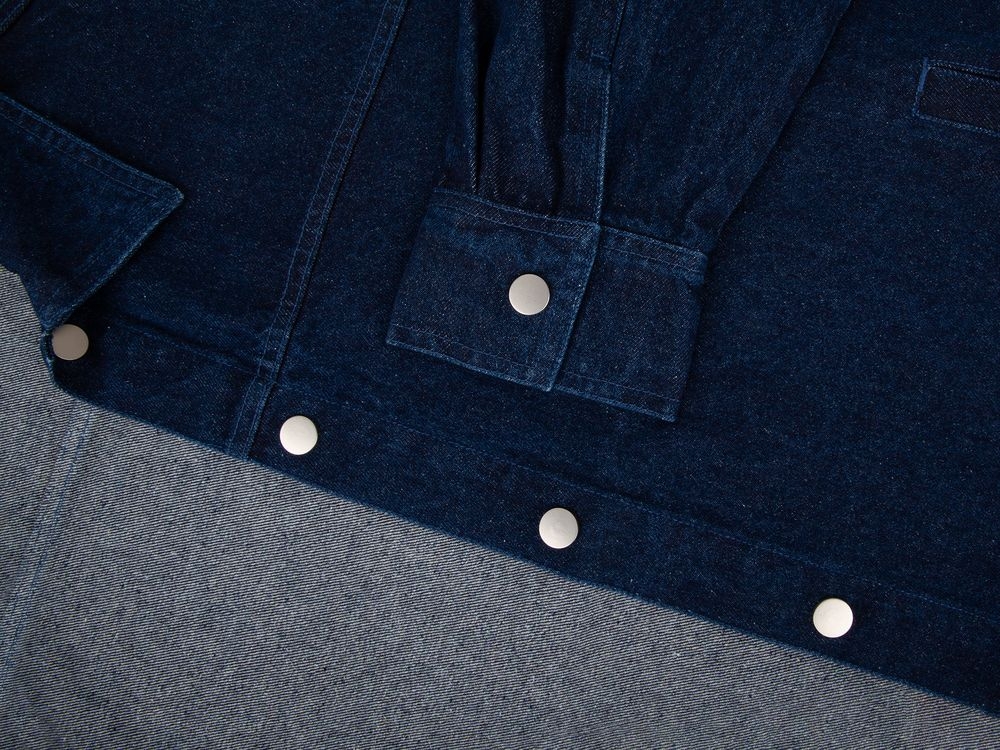 Куртка джинсовая O1, темно-синяя, синий