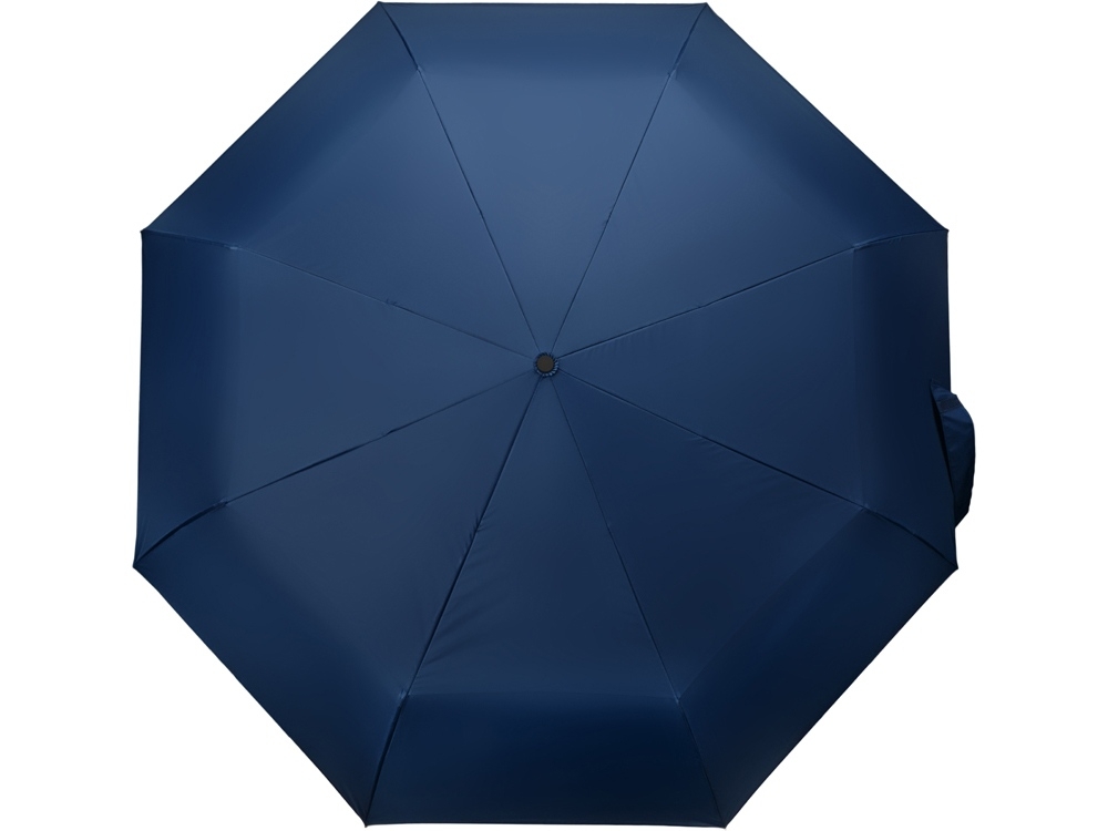 Зонт складной «Canopy» с большим двойным куполом (d126 см), синий, полиэстер, soft touch