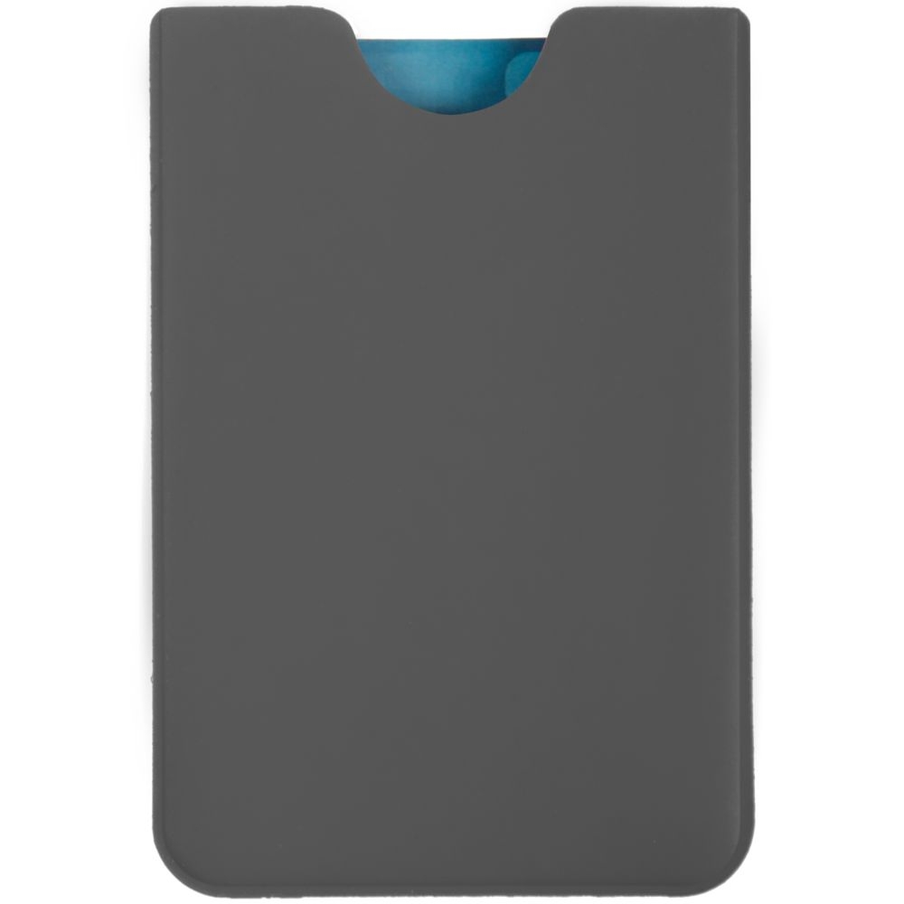 Чехол для карточки Dorset, серый, серый, искусственная кожа; покрытие софт-тач