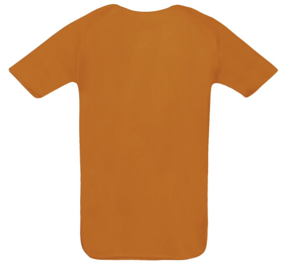 Футболка унисекс Sporty 140, оранжевая, оранжевый, полиэстер 100%, плотность 140 г/м²