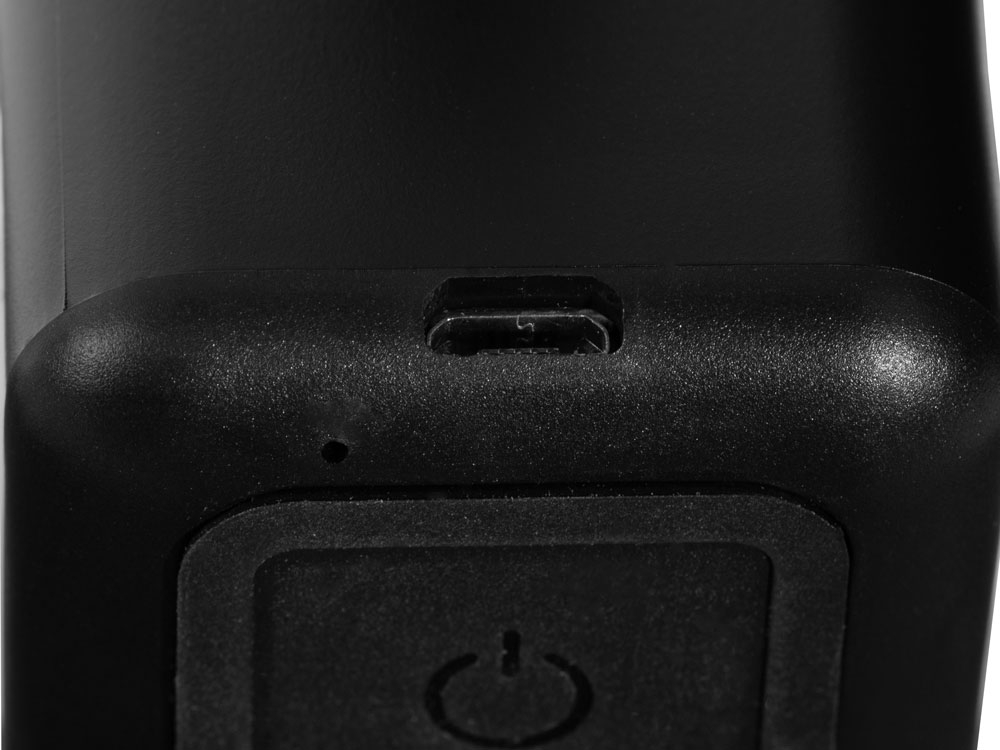 Портативная колонка TWS с подсветкой лого «Tiny», 3 Вт, черный, пластик, силикон