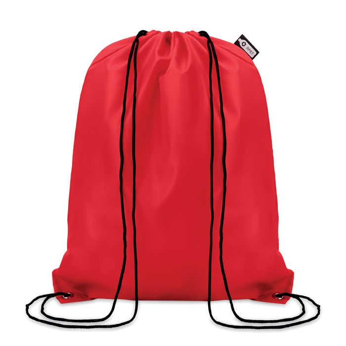 Рюкзак на шнурках, красный, pet-пластик