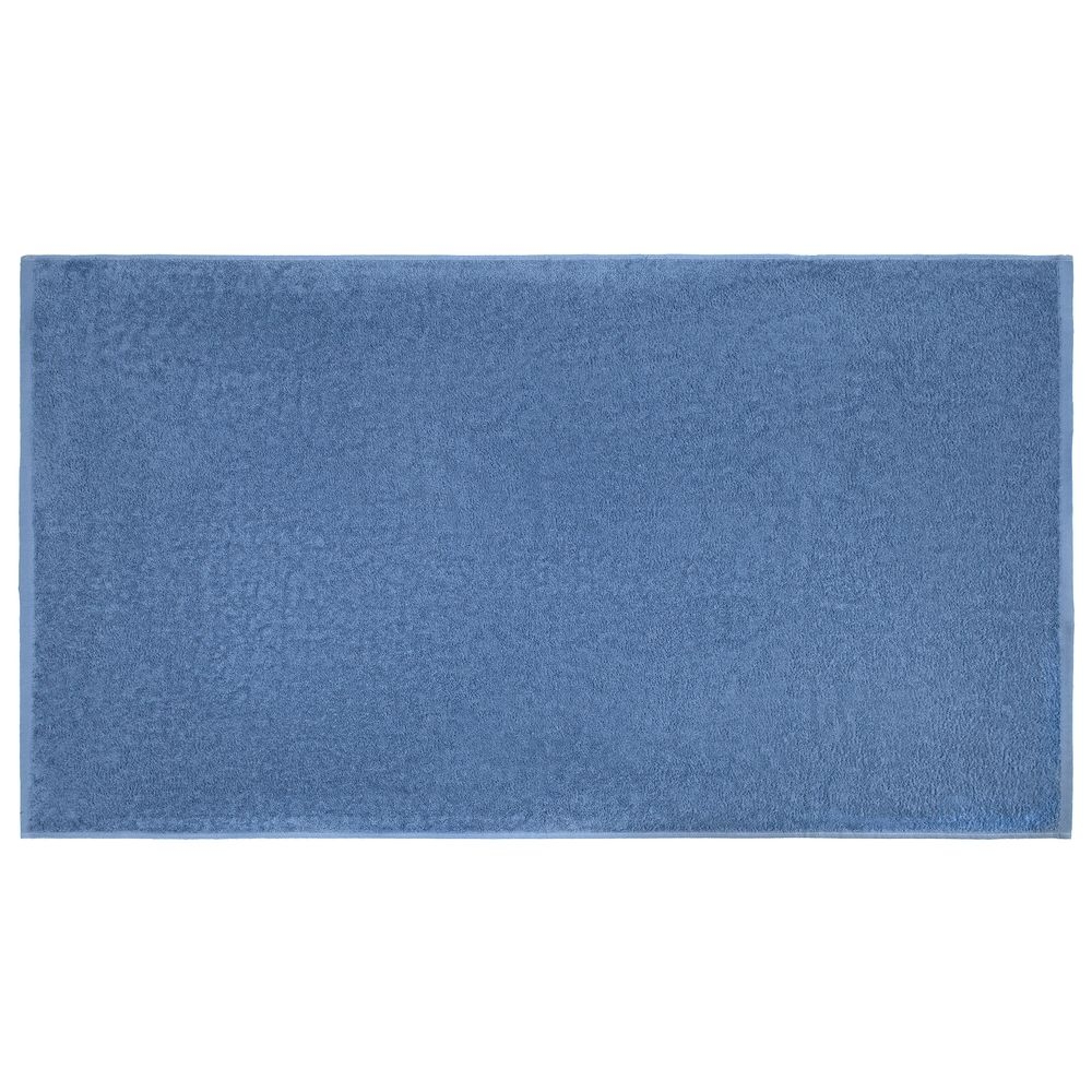 Полотенце махровое «Кронос», большое, синее (дельфинное), хлопок