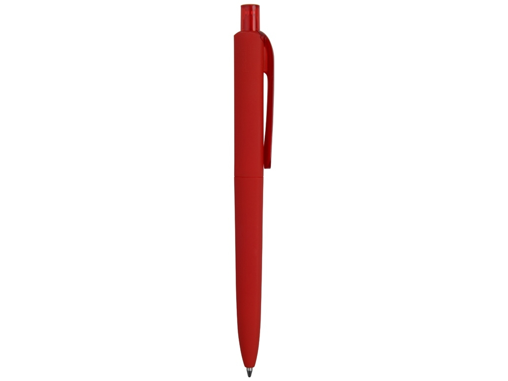 Ручка пластиковая шариковая Prodir DS8 PRR «софт-тач», красный, soft touch
