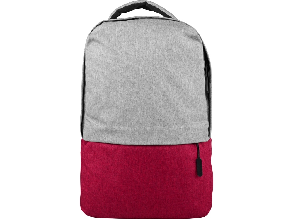 Рюкзак «Fiji» с отделением для ноутбука, красный, серый, полиэстер