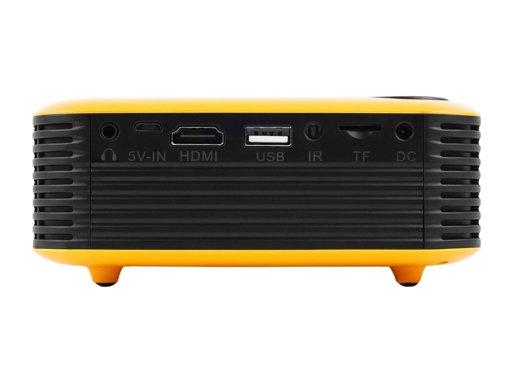 Мультимедийный проектор «Ray Mini», черный, оранжевый, пластик
