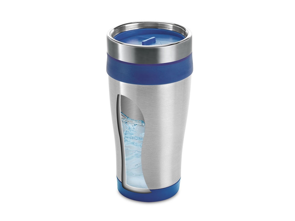 Чашка для путешествия 420 мл «BATUM», синий, металл, полипропилен