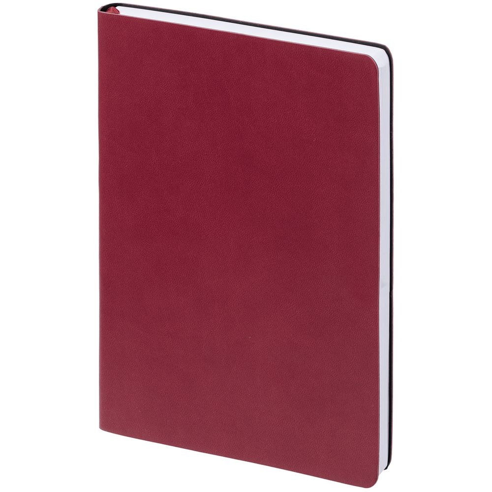 Набор Romano, бордовый, бордовый, ежедневник - искусственная кожа; ручка - металл; коробка - картон