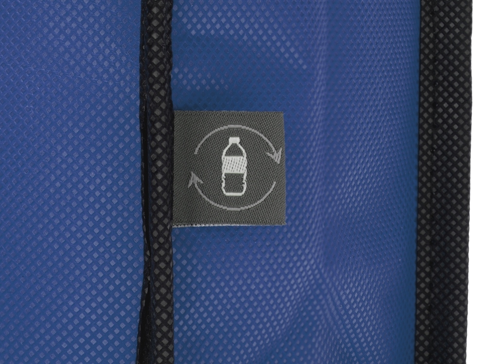 Сумка-холодильник Reviver на липучке из нетканого переработанного материала RPET, синий, пластик