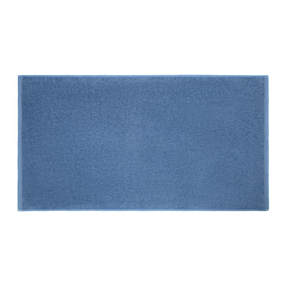 Полотенце махровое «Кронос», среднее, синее (дельфинное), хлопок