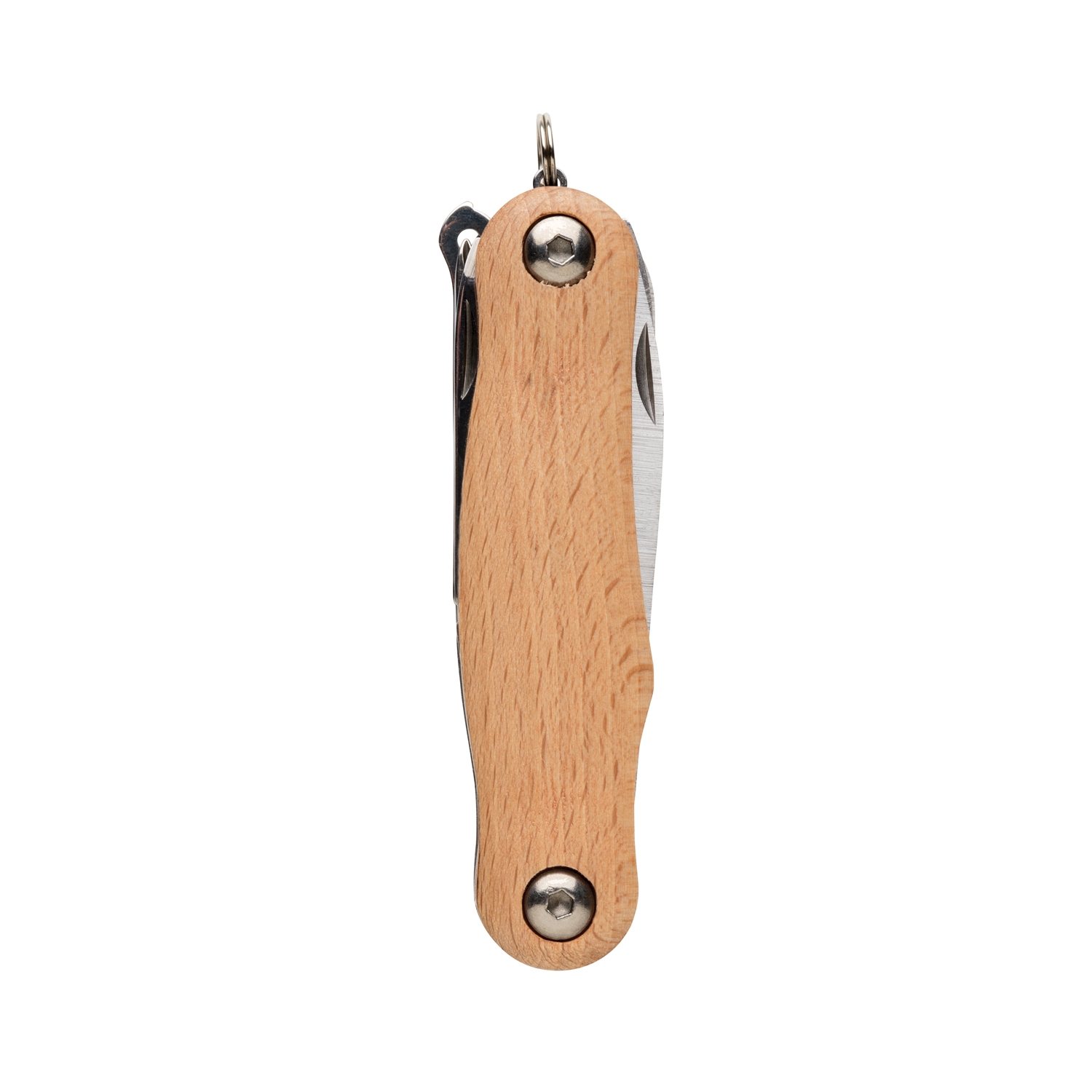 Карманный нож Wood, коричневый, дерево; нержавеющая сталь