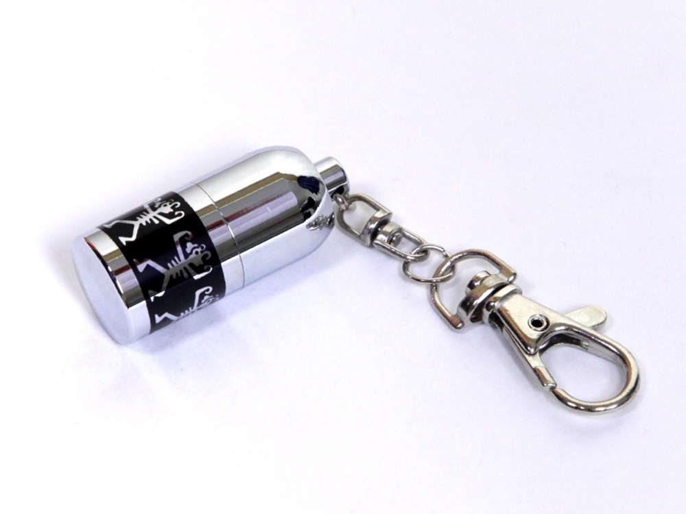 USB 2.0- флешка на 16 Гб «Пуля», серебристый, металл