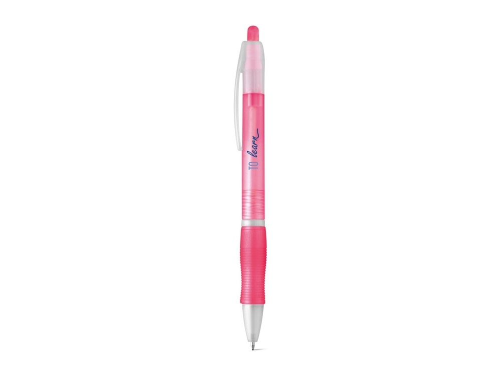 Шариковая ручка с противоскользящим покрытием «SLIM», розовый, пластик