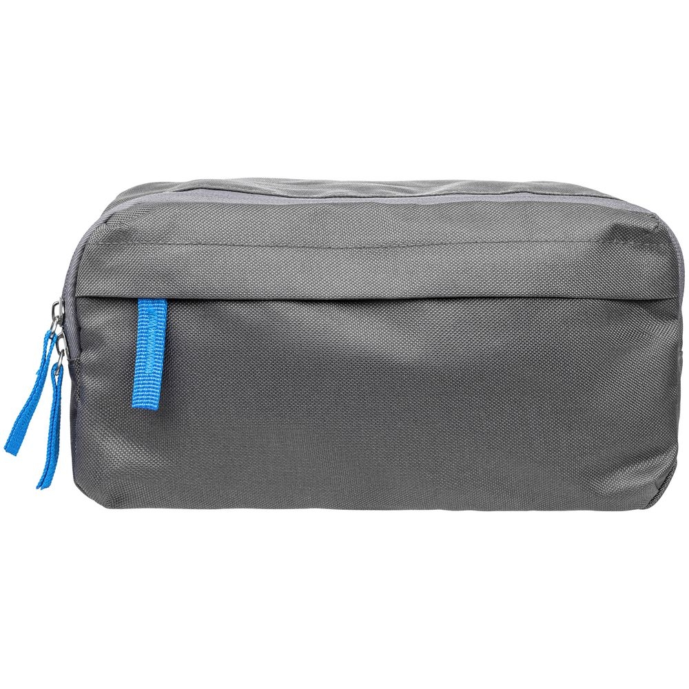 Поясная сумка Sensa, серая с синим, серый, полиэстер