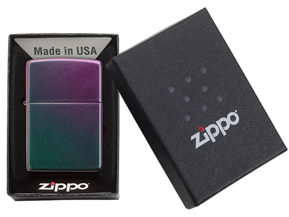 Зажигалка ZIPPO Classic с покрытием Iridescent, фиолетовый, металл