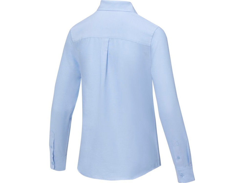 Рубашка «Pollux» женская с длинным рукавом, синий, полиэстер, хлопок