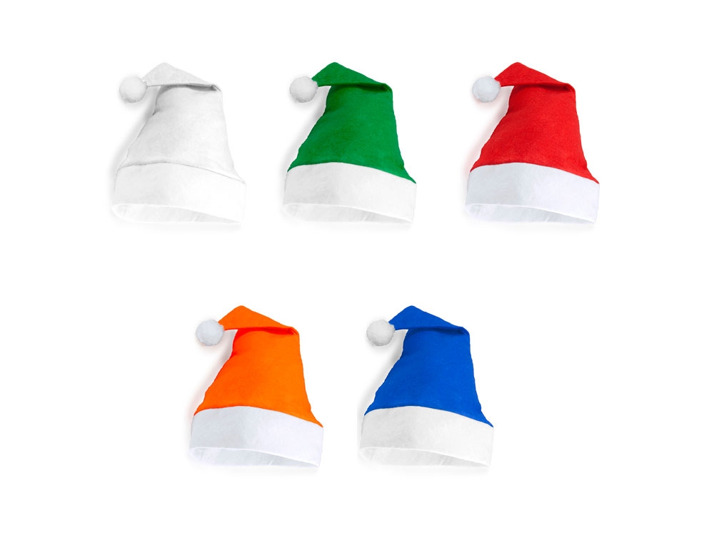 Рождественская шапка SANTA, белый, красный, полиэстер, флис