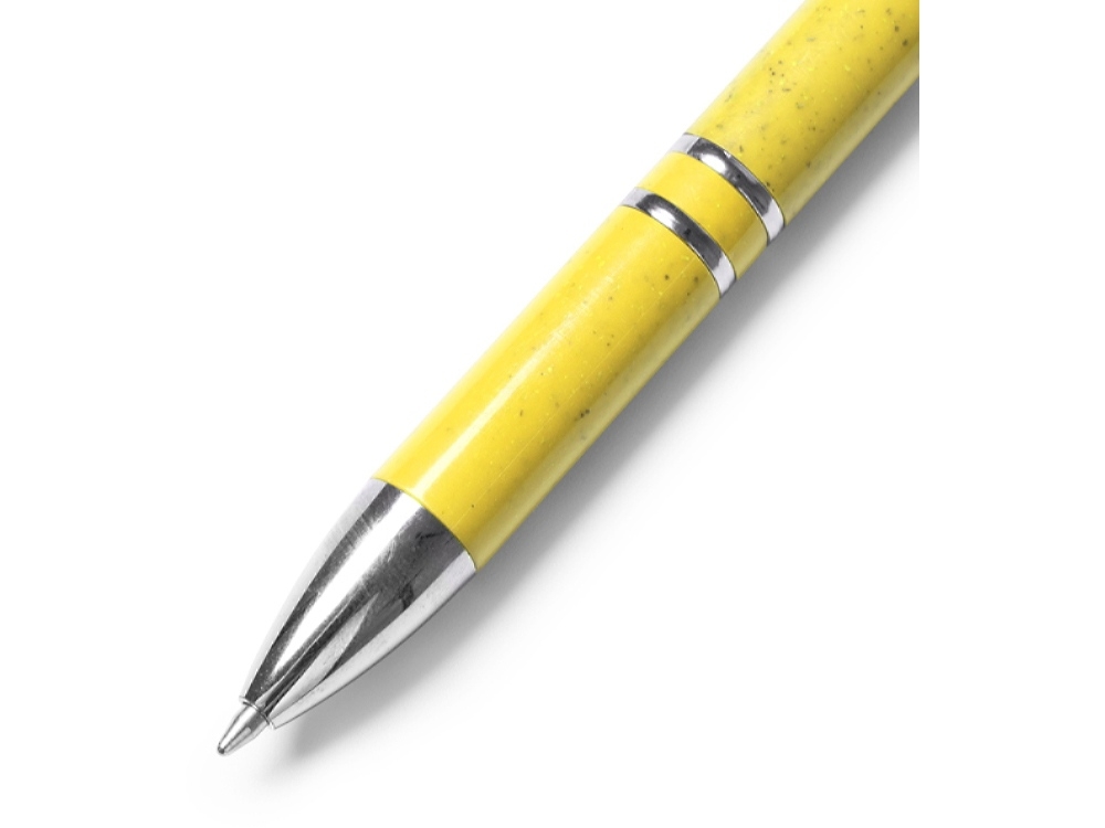 Ручка шариковая из пшеничного волокна HAYEDO, желтый, пластик, растительные волокна