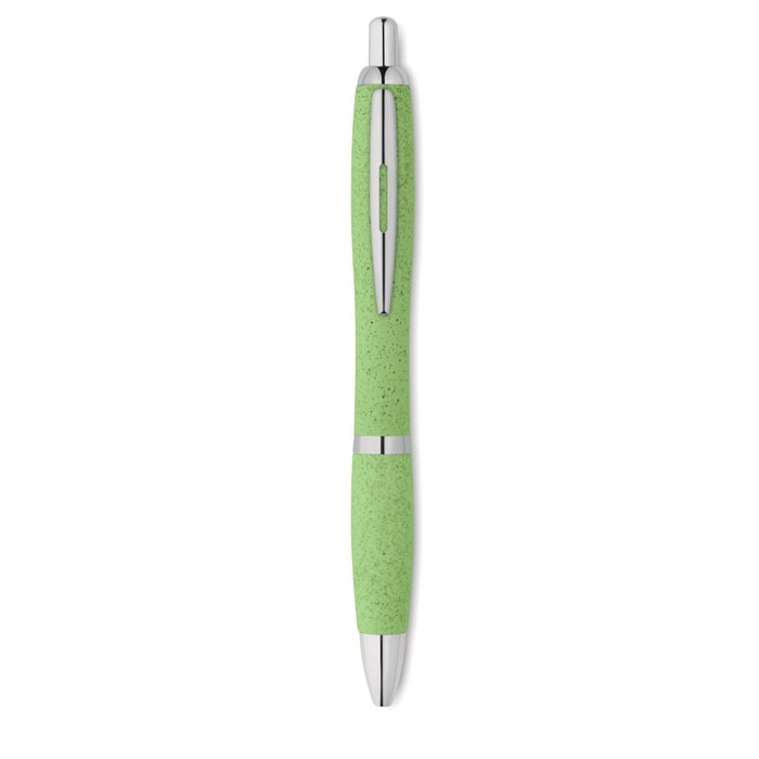 Ручка из зерноволокна и ПП, зеленый-зеленый, пластик