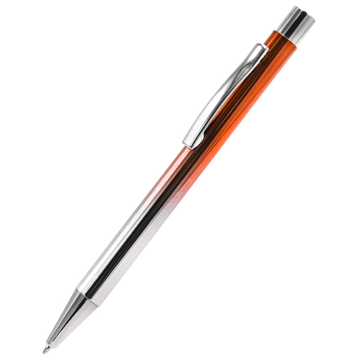 Ручка металлическая Синергия, оранжевая, оранжевый