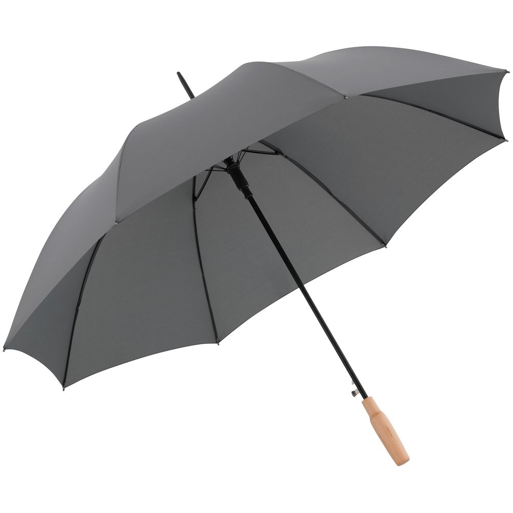 Зонт-трость Nature Stick AC, серый, серый, полиэстер