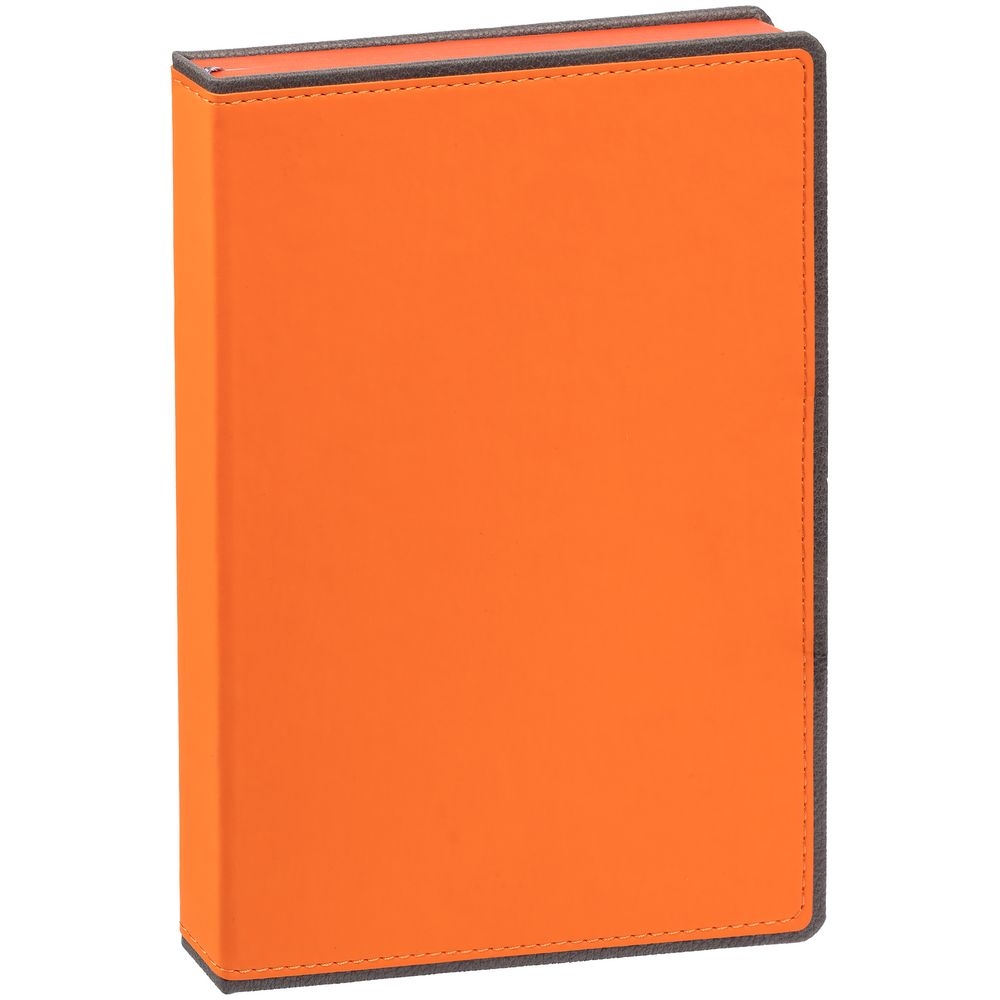 Ежедневник Frame, недатированный, оранжевый с серым, серый, оранжевый, искусственная кожа; покрытие софт-тач