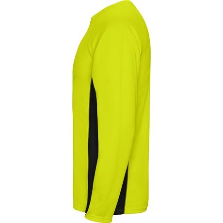 Спортивная футболка SHANGHAI L/S мужская, ФЛУОРЕСЦЕНТНЫЙ ЖЕЛТЫЙ/ЧЕРНЫЙ 2XL, флуоресцентный желтый/черный