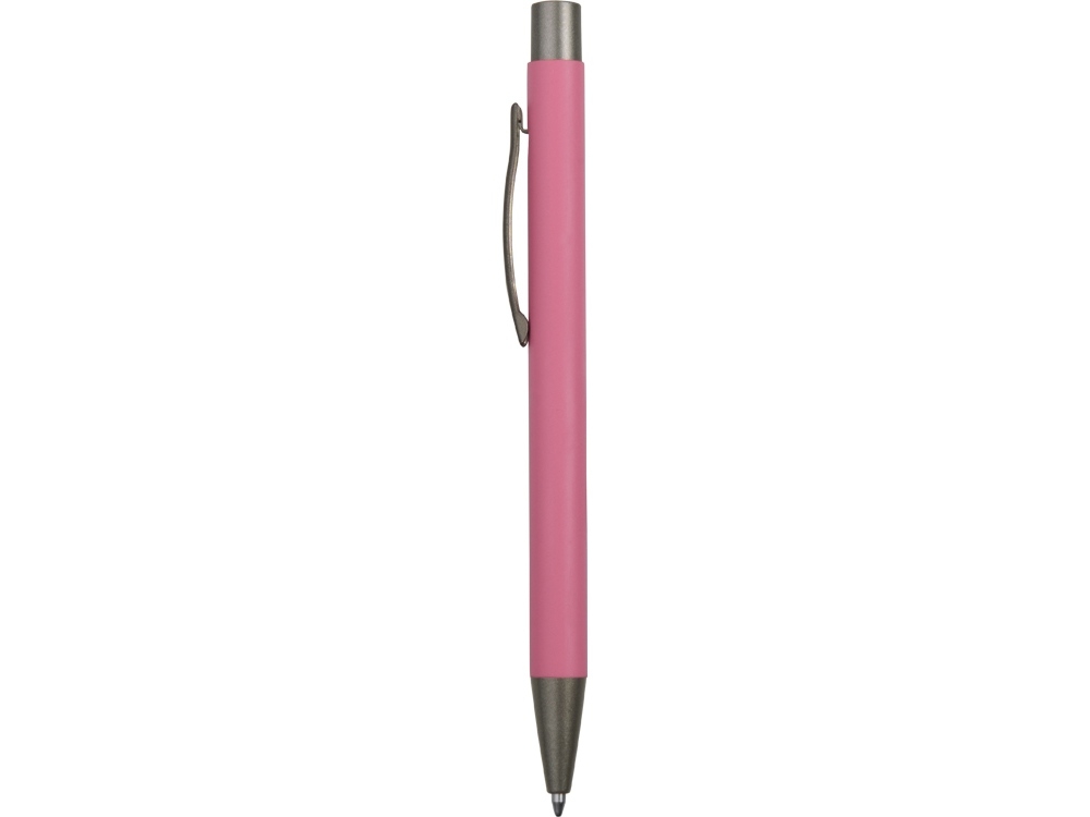 Ручка металлическая soft-touch шариковая «Tender», серый, розовый, soft touch