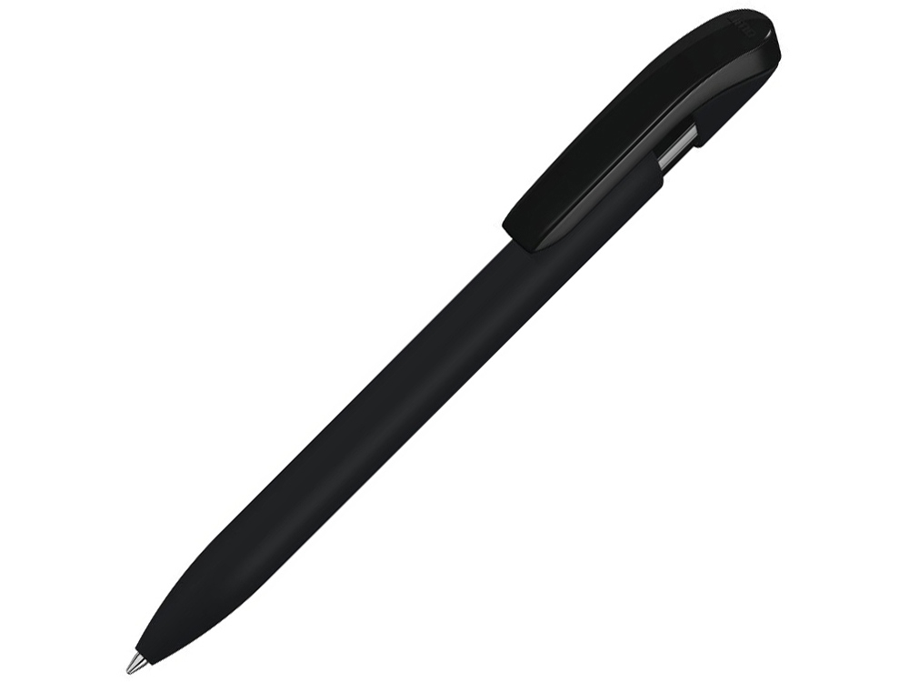 Ручка шариковая пластиковая «Sky Gum», черный, soft touch