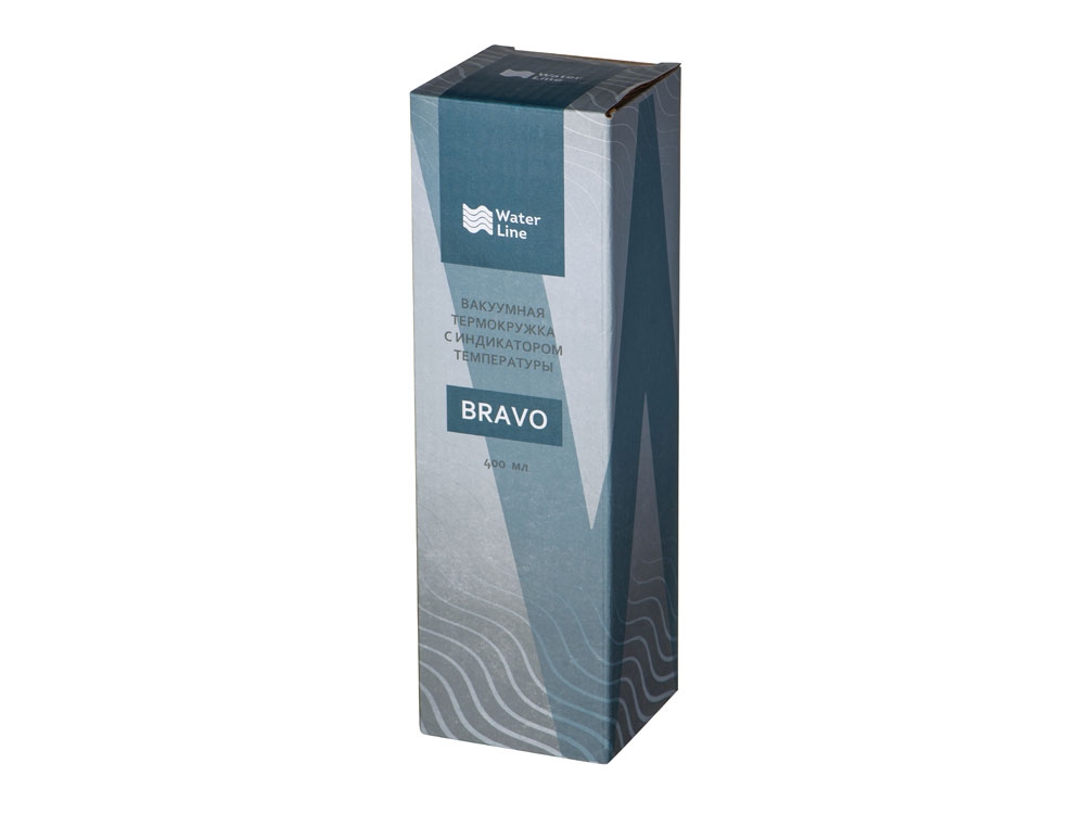 Вакуумная термокружка с индикатором и медной изоляцией «Bravo», 400 мл, черный, металл