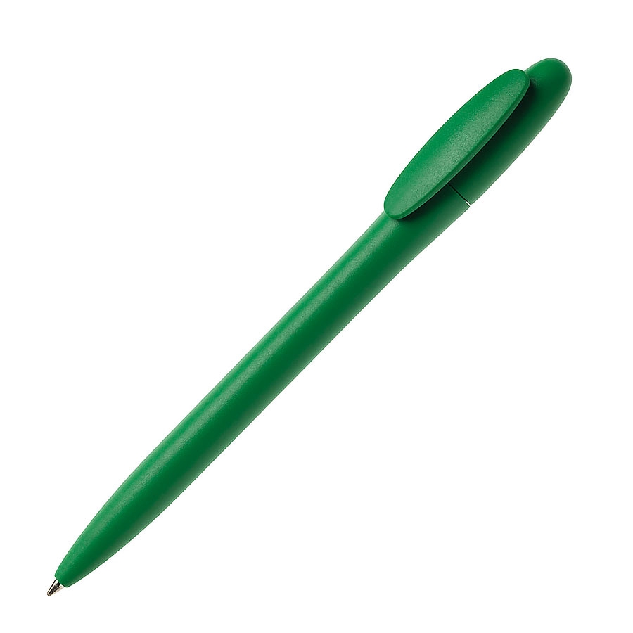 Ручка шариковая BAY, зеленый, непрозрачный пластик, зеленый, пластик