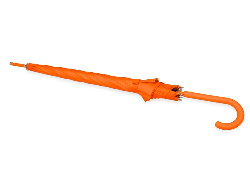Зонт-трость «Color», оранжевый, полиэстер, soft touch