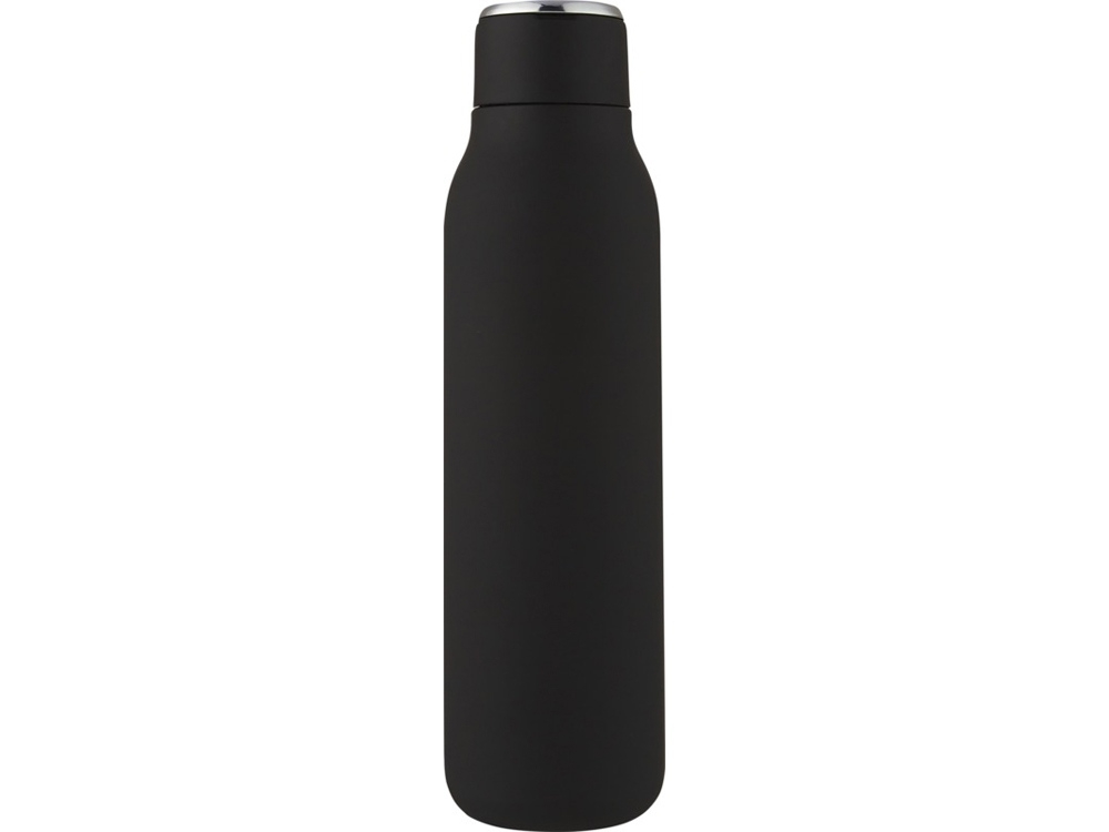 Бутылка с вакуумной изоляцией и металлической петлей «Marka», черный, металл