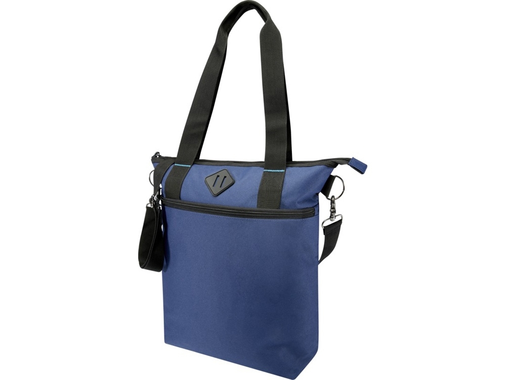 Эко-сумка Repreve® Ocean объемом из переработанного ПЭТ, синий, полиэстер