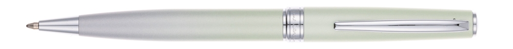 Ручка шариковая Pierre Cardin TENDRESSE, цвет - серебряный и салатовый. Упаковка E., зеленый, латунь