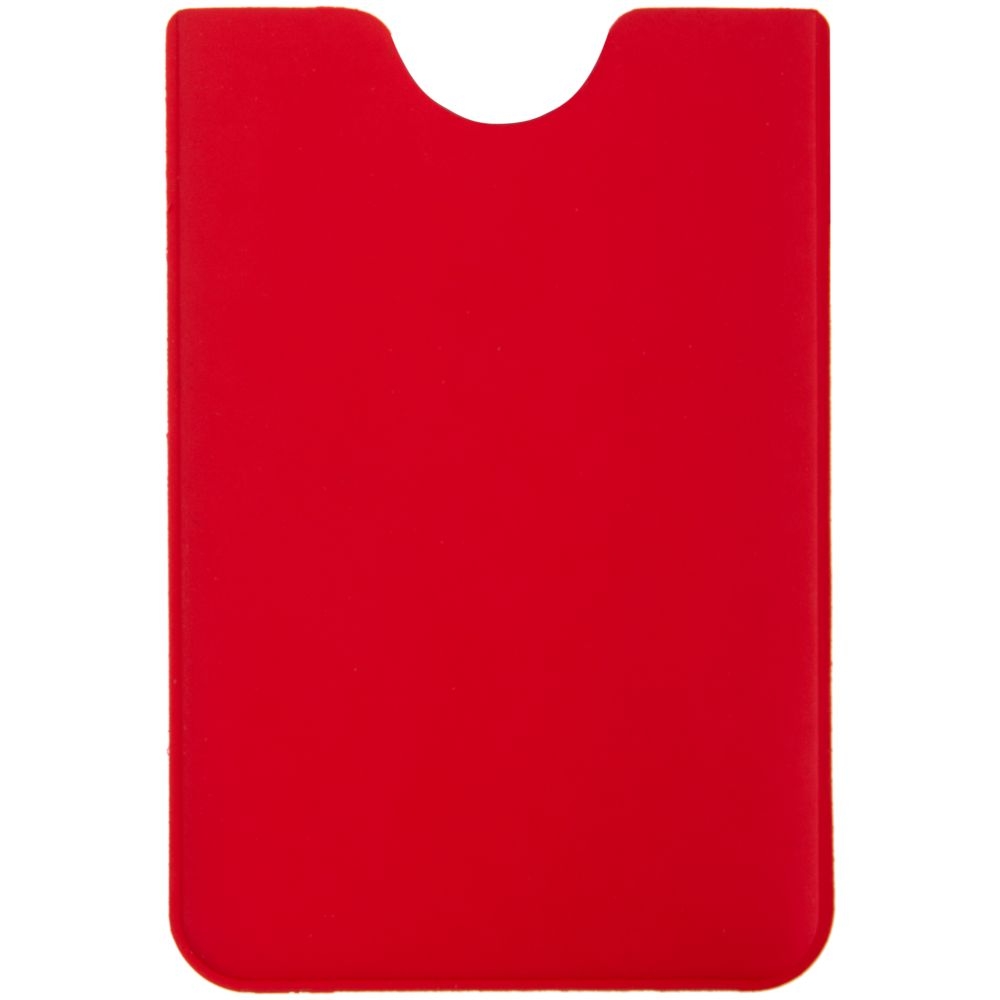Чехол для карточки Dorset, красный, красный, искусственная кожа; покрытие софт-тач