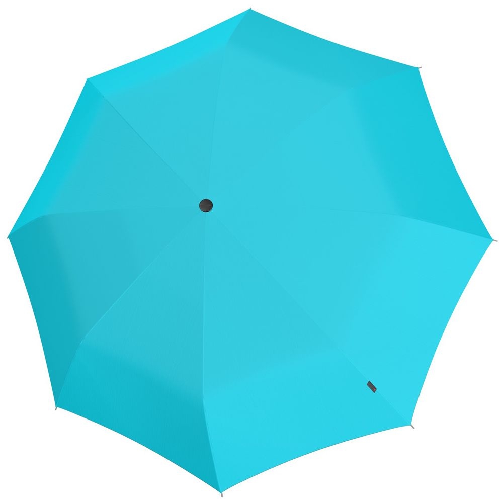 Складной зонт U.090, бирюзовый, бирюзовый, купол - эпонж, 280t; спицы - стеклопластик