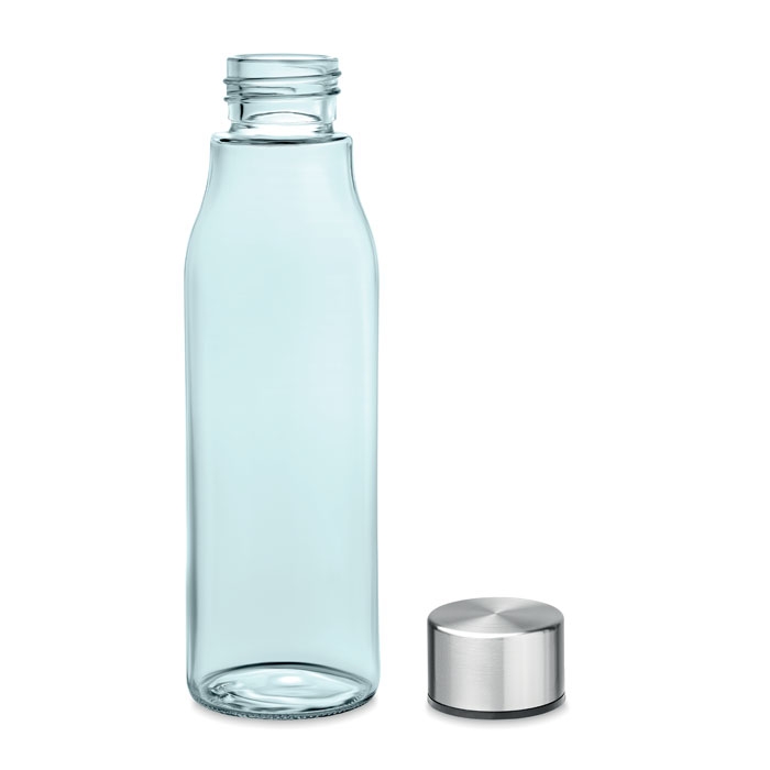Стеклянная бутылка 500 мл, голубой, стекло