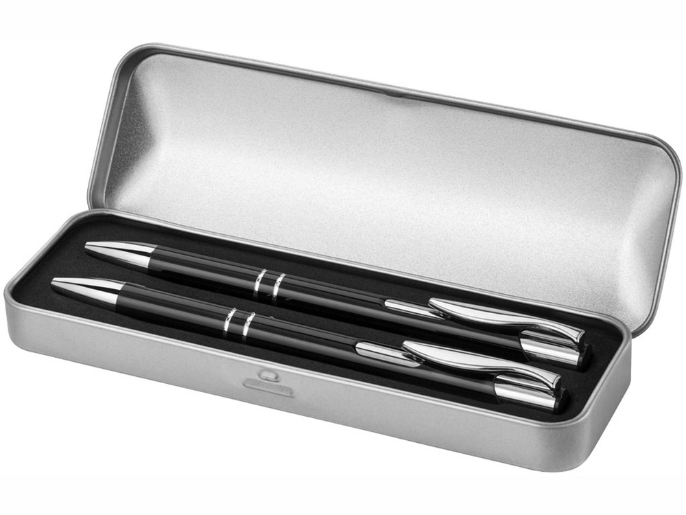 Подарочный набор «Dublin»: ручка шариковая, карандаш механический, черный, металл